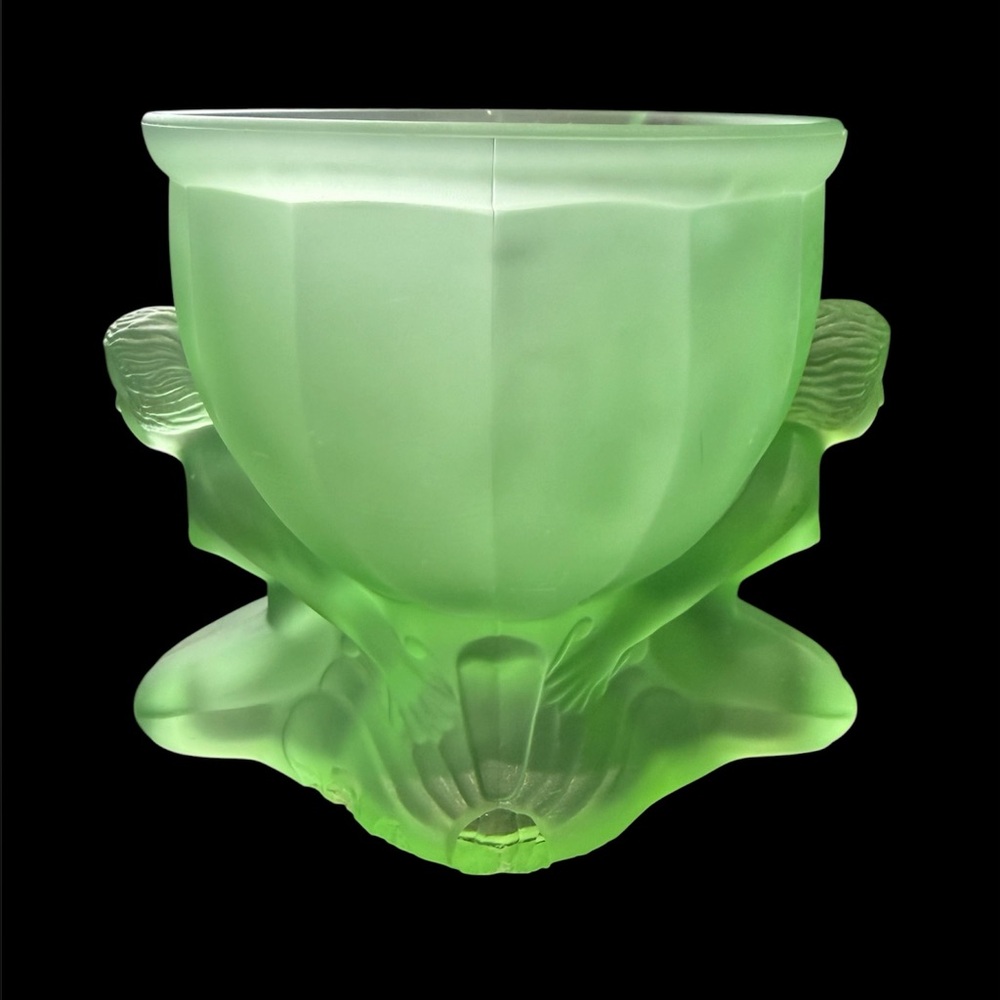Green Satin Glass